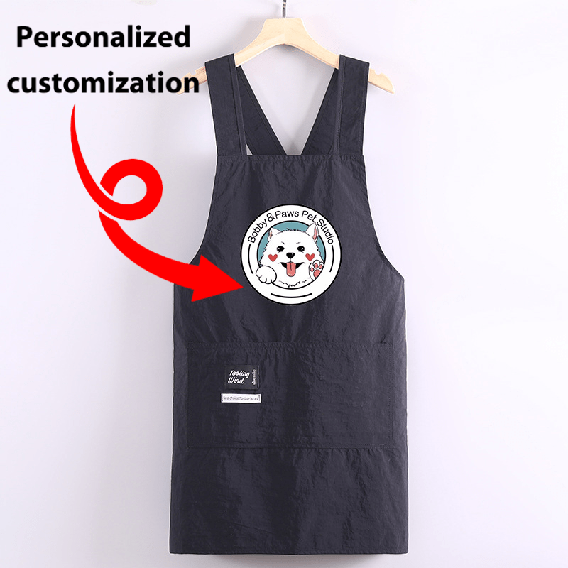 TEMU Tablier personnalisé pour animaux de compagnie - Matériau durable, design INS coréen et japonais tendance | Facile à nettoyer | Choix parfait