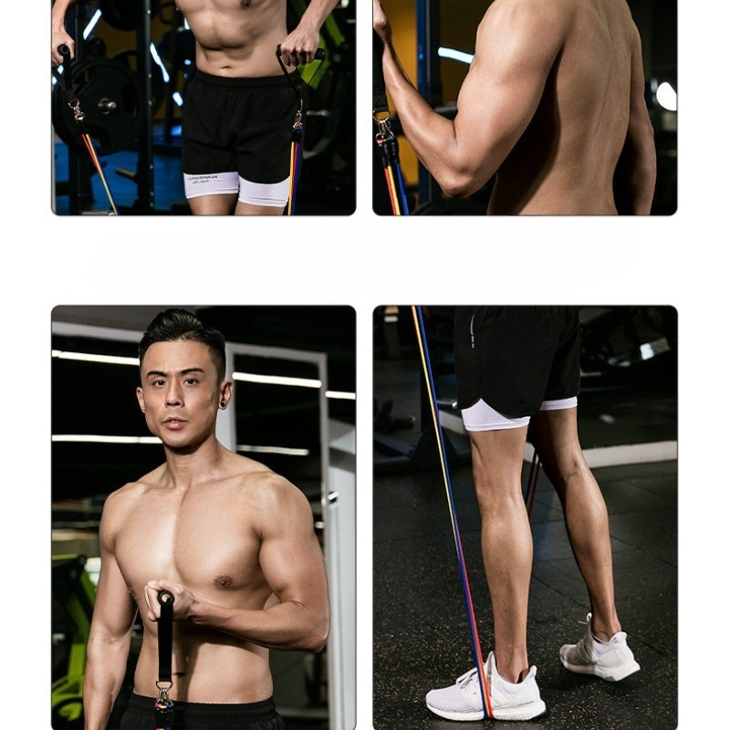 11pcs Multi-Functional Sports Resistance Bands Set