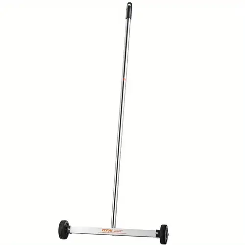17 magnetic sweeper with wheels 10 lbs capacity adjustable handle 4 smooth rolling wheels for nails screws hardware floor cleaner for workshop garage home garage organization workshop cleaning tool ergonomic handle sturdy construction