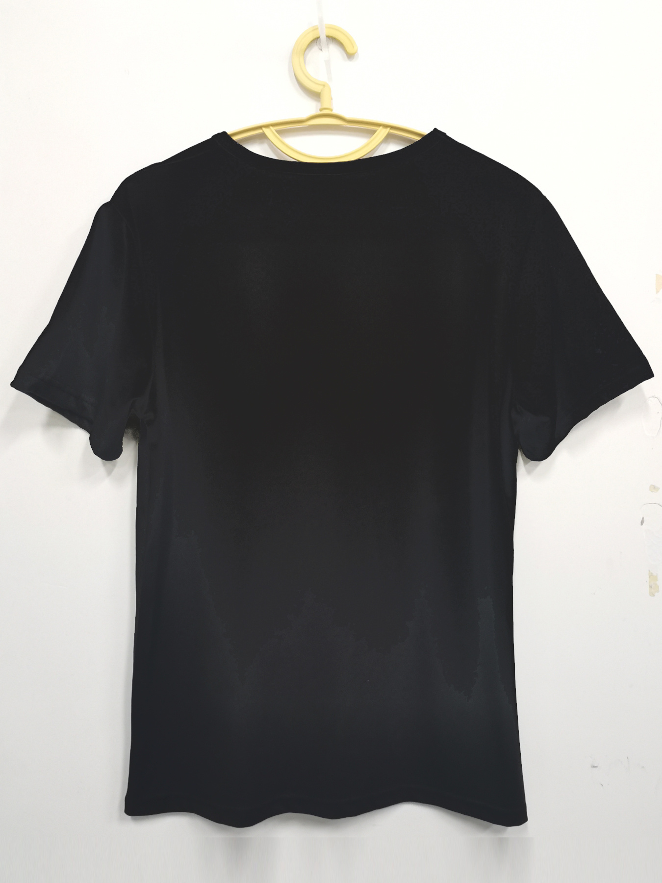 camiseta casual de mujer con estampado, cuello  , manga corta, tela ligeramente elástica, estilo regular,   superior cómoda para    , ropa de mujer
