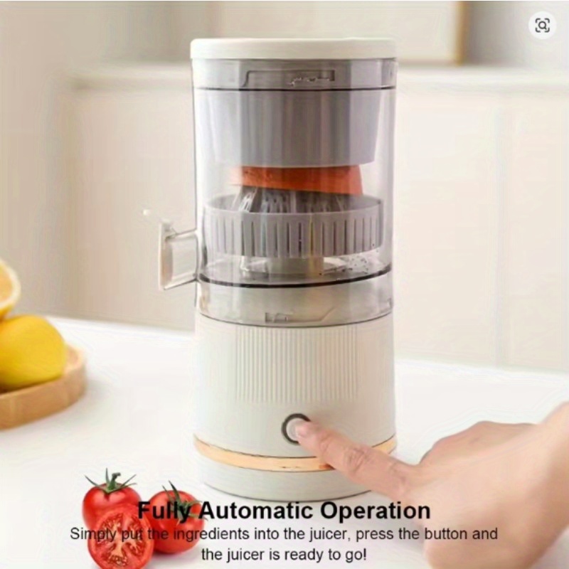 portable multifunctional juicer automatic citrus squeezer lemon juicer with usb charging kitchen gadget wireless electric juicer usb rechargeable portable automatic button control food grade pp suitable for fresh juice juice separator 1 modern kitchen accessory durable plastic structure festive gifts details 7