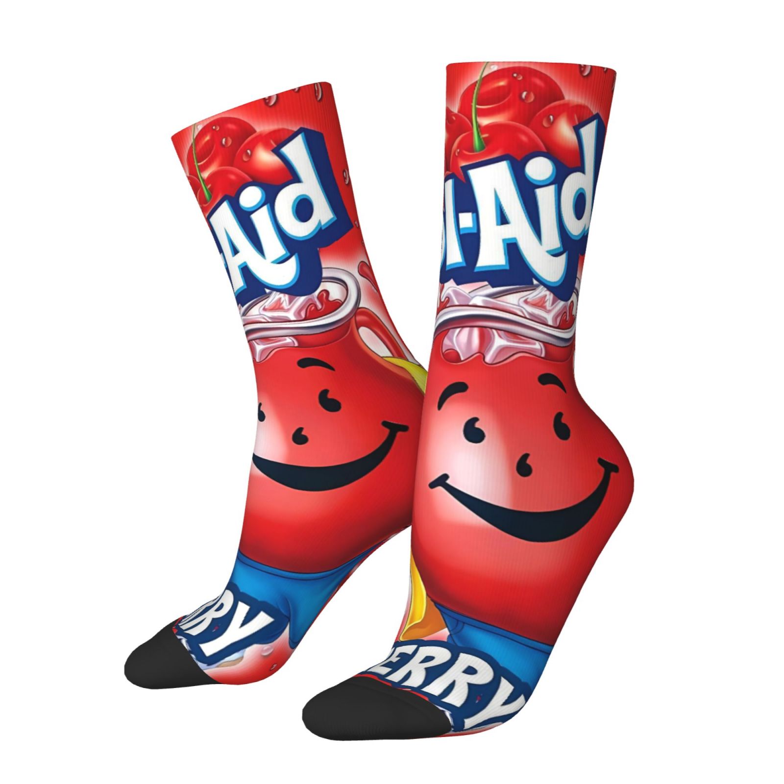 TEMU Une paire de chaussettes d'extérieur pour hommes et femmes, chaussettes à motif de chips de pommes de terre, chaussettes à imprimé et amusant,