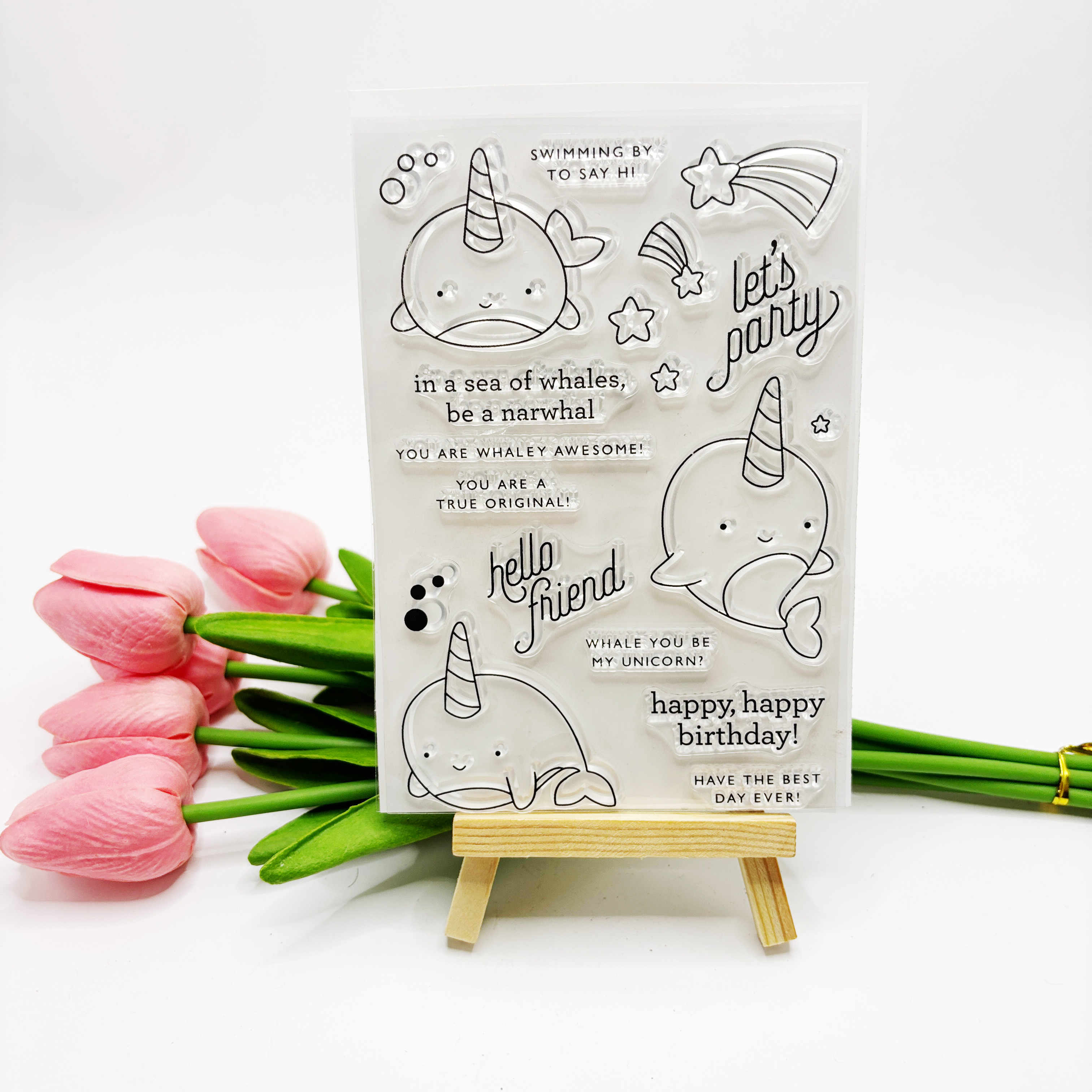 clear stamps for card making & photo album decorations - transparent animal-themed stamps with   (unicorns, mermaids, fairies) - durable polypropylene &,   diy scrapbooking, thank you notes, and  , scrapbooking supplies, whimsical stamps, durable stamps, creative crafting,  ,   stamps, craft enthusiasts, stamps and cutters, craft material diy 0
