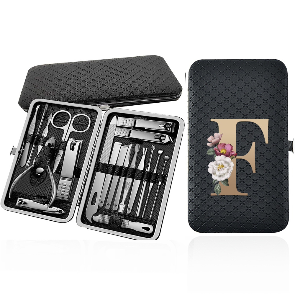 Portable 19pcs Nail Clipper Set with Beauty Tools