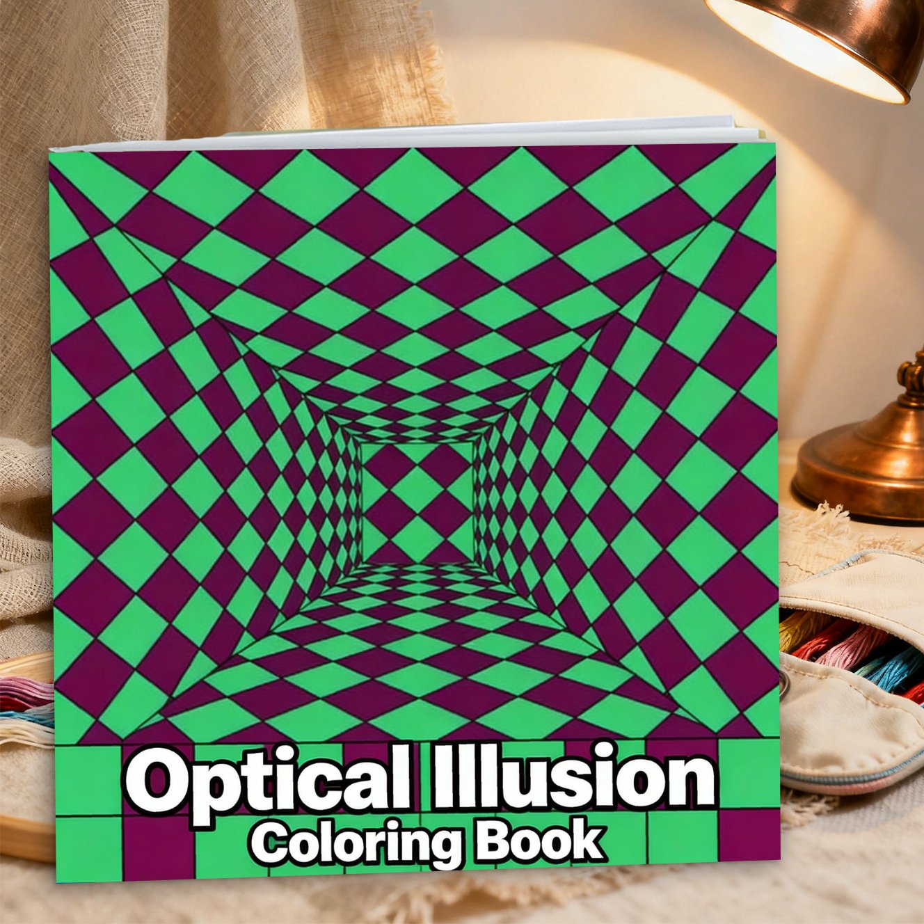TEMU 1 Mother's Day Mandala Pattern Adult Coloring Book, Unisex, And Easy To Color, A Stress- Visual Illusion Coloring Book