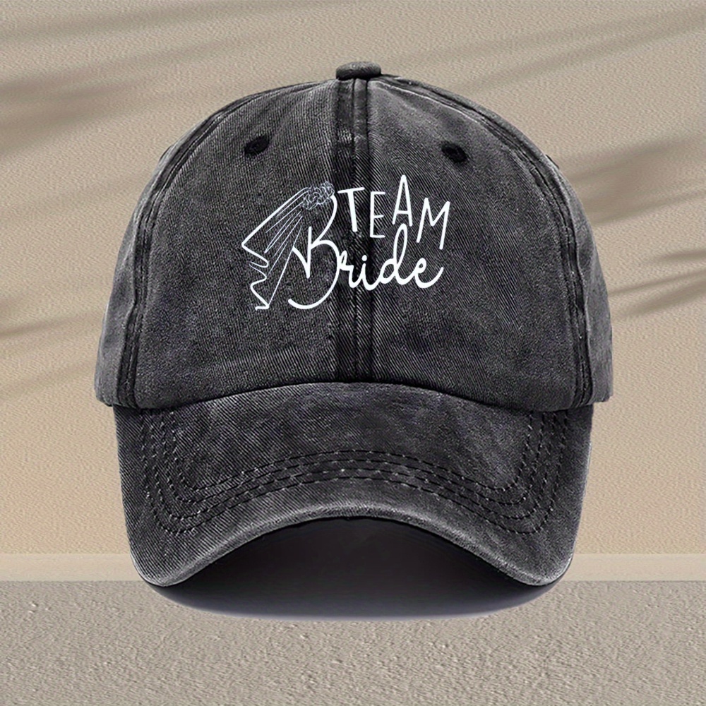 TEMU Men's Fashion Letter Print Washed Cap, Casual Men's Baseball Cap, Distressed Men's Hat, Adjustable, Ideal Gift , Graphic Print Design, Multiple
