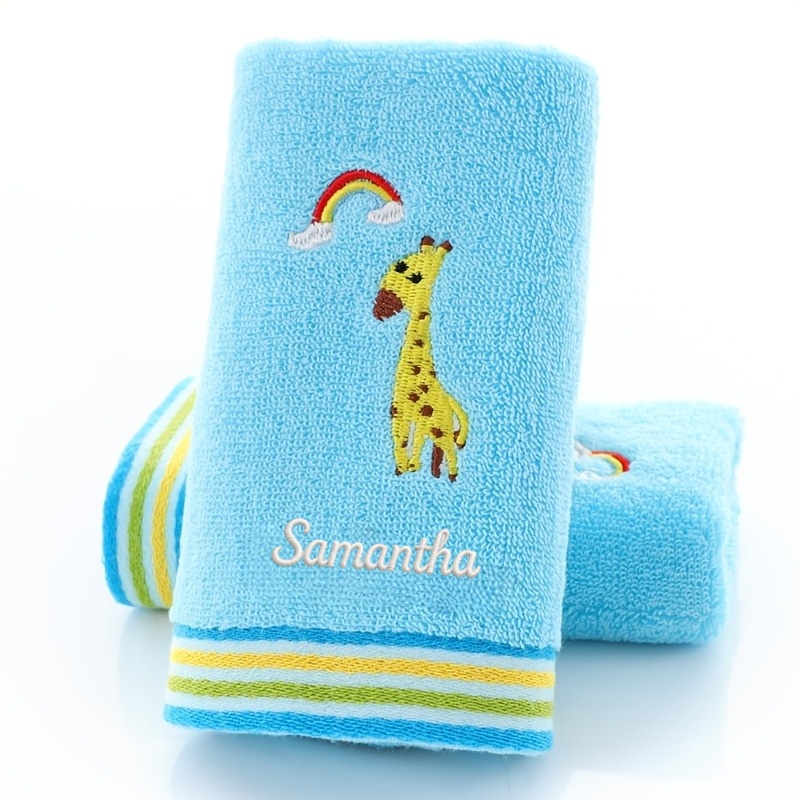 TEMU Custom Personalized Embroidered Name, Hand Towel For Daily Home Use, Absorbent Fingertip Towel, Soft And Comfortable, Skin-friendly, Absorbent,