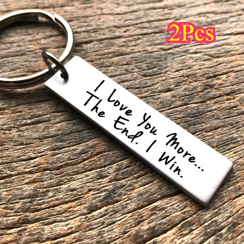 

2pcs I Keychain, Couple Keychain, Keyring For Boyfriend, Girlfriend Gift Birthday, Anniversary Gift For Him