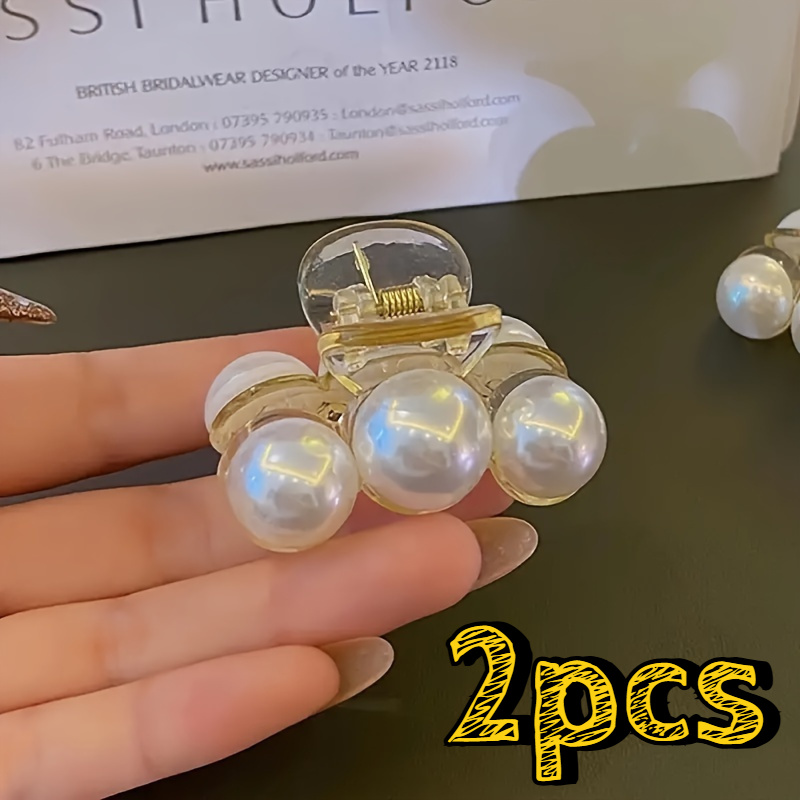 E-shop 2 Stk. Elegante Haarklammern für Frauen mit Starkem Halt für Dickes & Dünnes Haar, Schickes Mode-Accessoire für Styling & Kopfbedeckung