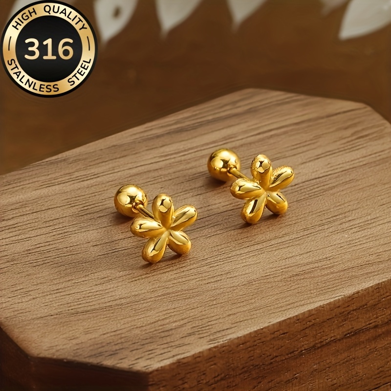 High-quality Fade-resistant Steel Earrings, 18k Gold-plated Hypoallergenic Earrings, Fashionable Earrings For Women, Easy And Elegant, Suitable For Daily And Party Wear, An Exquisite Gift For Women