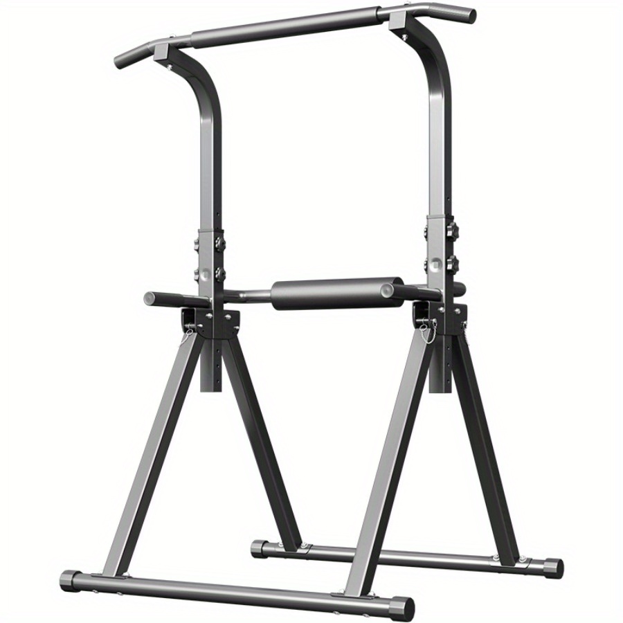1 Foldable Dip Station Pull Up Bar | Stainless Steel Single And For Home Gym Fitness Training