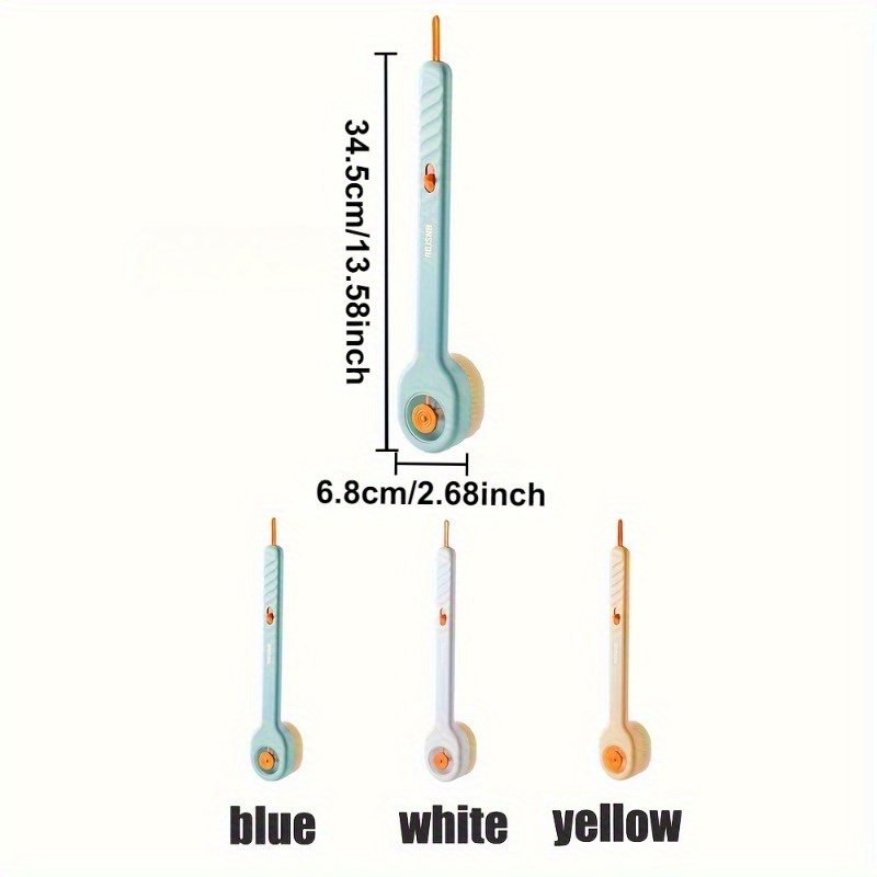 back scrubber bath brush with soft bristles ergonomic long handle   battery free exfoliating brush for gentle body cleansing men women   shower tool back scrubber for shower longhandled scrubber durable scrubber Product details 7