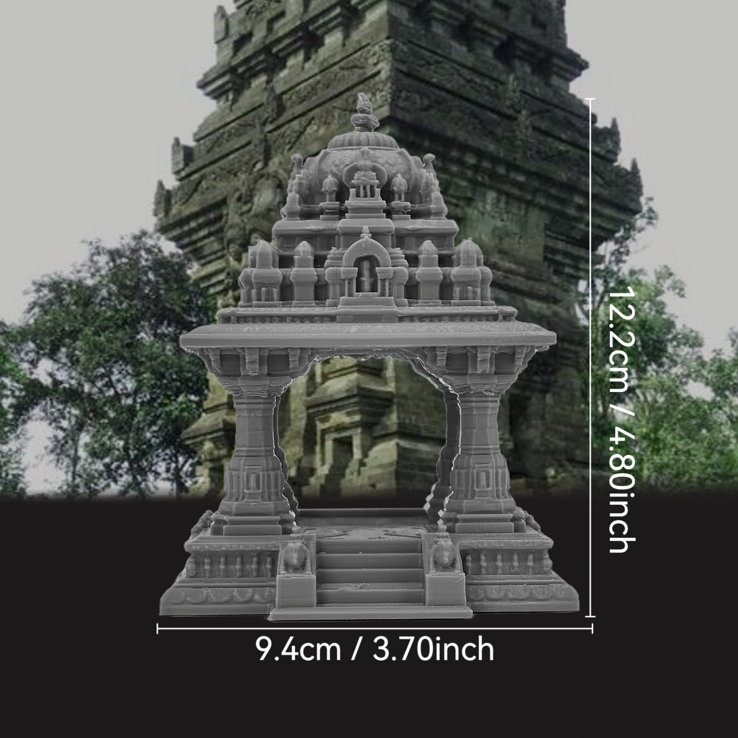 TEMU 1pc, Ttrpg Church-style Temple Model, Suitable For Desktop Miniature Strategy Rpg Scenes/ Dnd Terrain In Tabletop Sandboxes, Paintable Model,