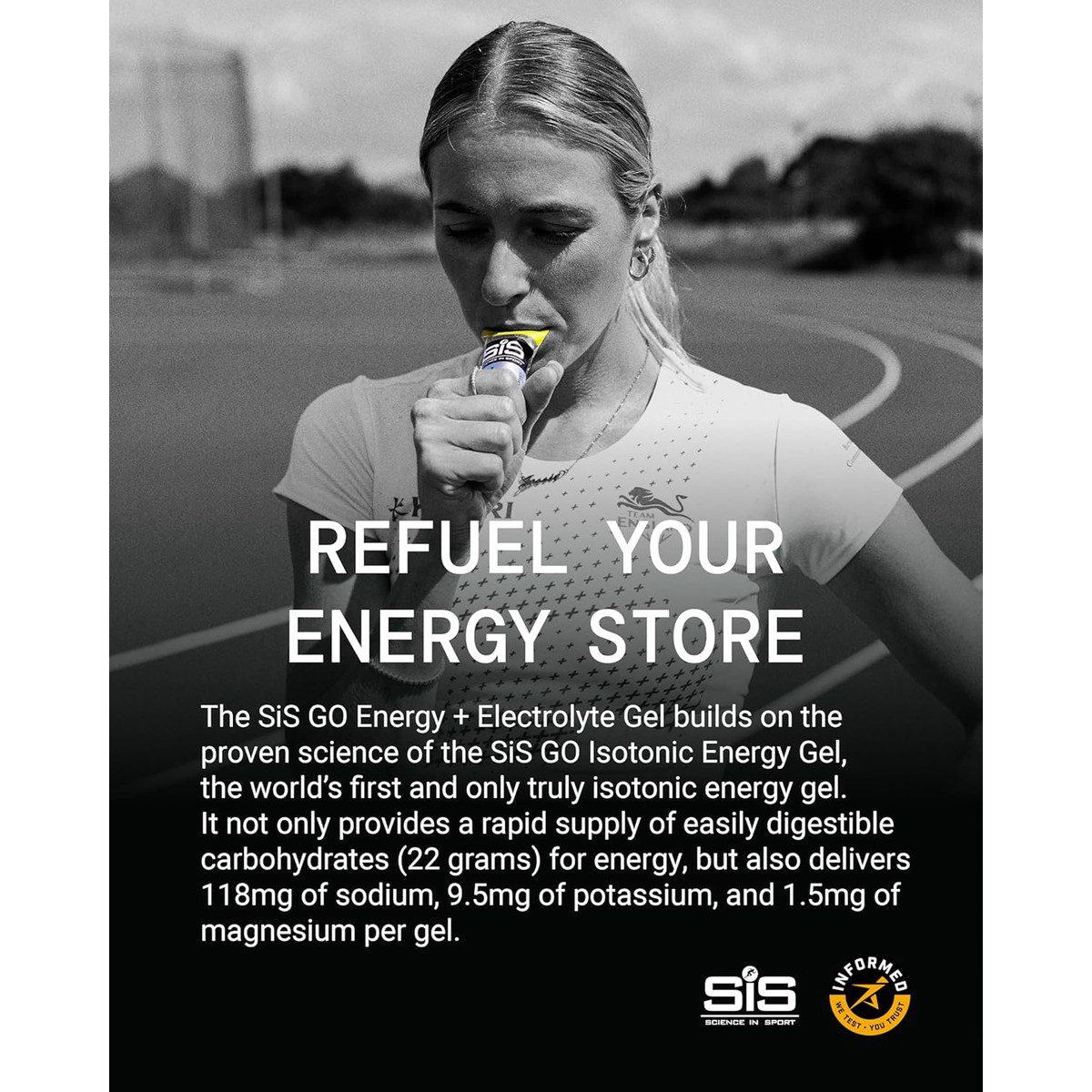 SIS Go Isotonic Energy Gel with Electrolytes- Nutrition Gel Supports Performance and Hydration for Running and Cycling- Raspberry Flavour, 60ml, Pack of 6