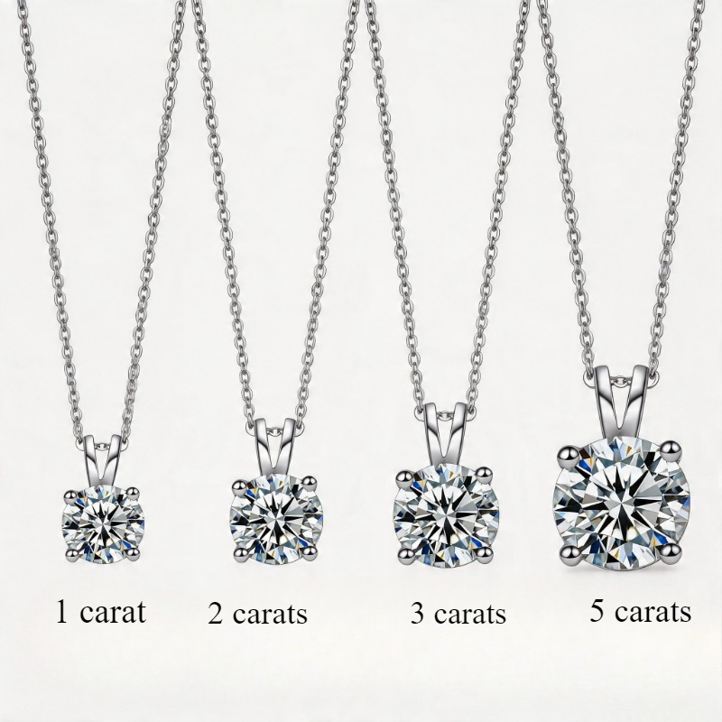 925 Silver Morganite Classic 4-Claw Necklace — Gift for Girls