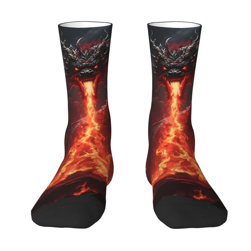 TEMU Men's Socks With A Dragon Print