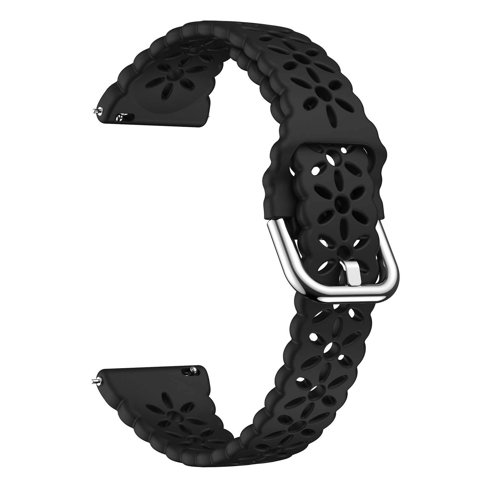 TEMU Suitable For Watch7/6/5/4/ 2 And Huawei , Hollow-out "small Waist" Strap, 20mm. Features A "small Waist" Design, Available In Multiple Colors.