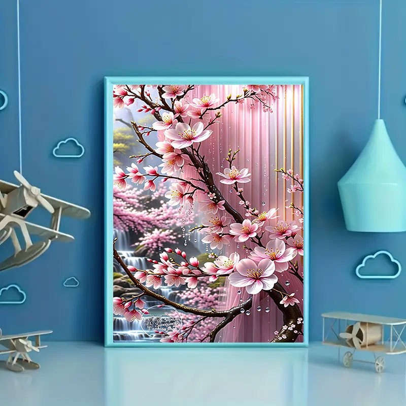 TEMU 1 pièce Peinture diamant de , Peinture décorative florale , Décoration murale pour salon et chambre, Peinture d'art 3D, Cadeau de fête des Mères