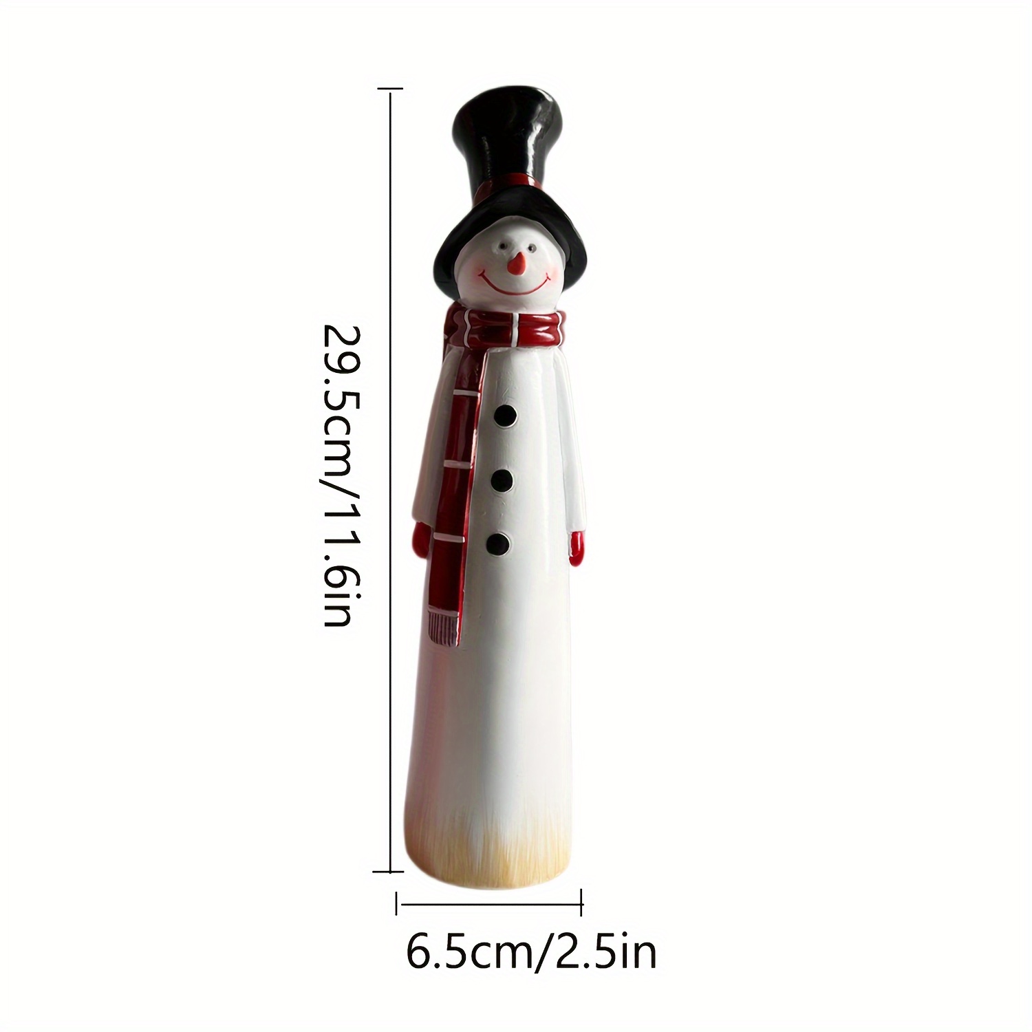 TEMU 1 pieza de estatua de navideño de resina - Adorno universal para interiores y exteriores, adecuado para la decoración del porche del hogar,