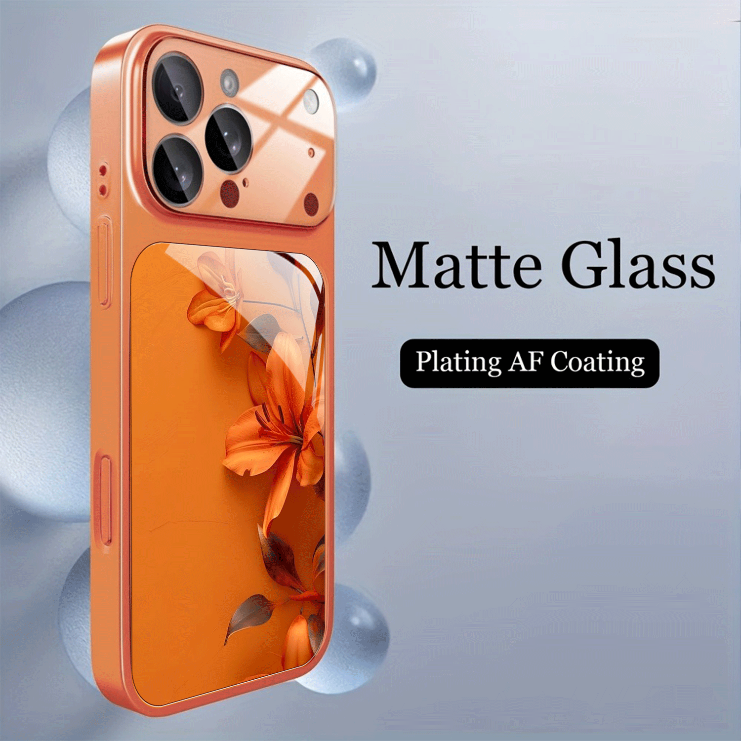 Phone Case - New Arrival Pattern Phone Case In Orange For Couples, Protective Case Designed For Iphone 17/17 Air/17 Pro/17 Pro Max/16/15/14/13 Pro Max/plus
