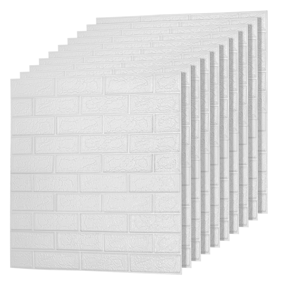 3d Wall Stickers, 10-50pcs Self-adhesive, Cut , Home Decor For Living Room, Kitchen & Bathroom
