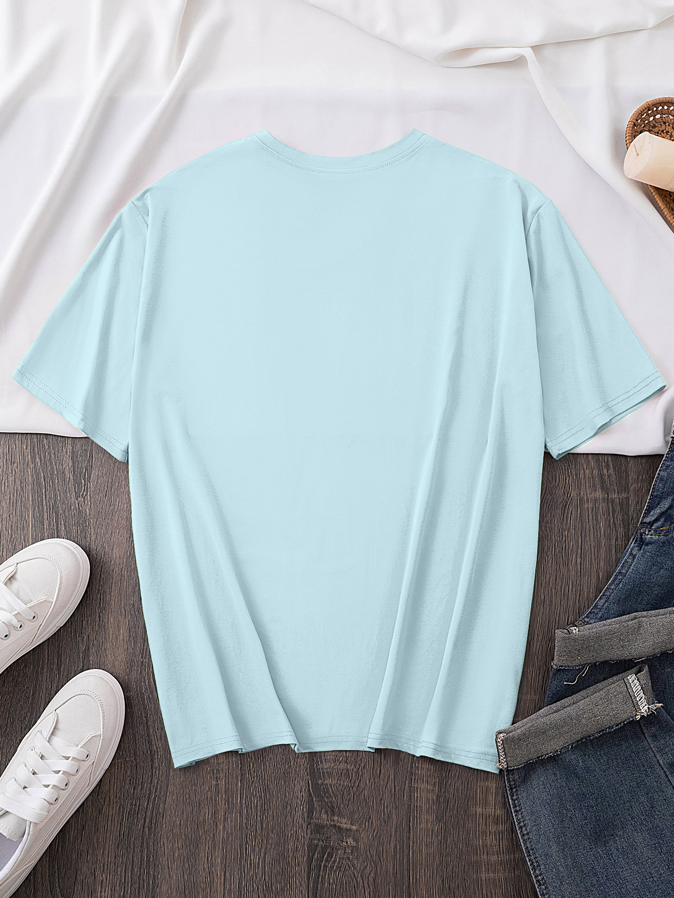 Women's Elegant Round Neck Short-Sleeve T-Shirt - Vibrant Red with White Calvin Monogram Print, Soft Fabric, Casual Versatile Top for Spring & Summer, Machine Washable, Casual Attire, Stylish Letter Print, Comfortable Fit