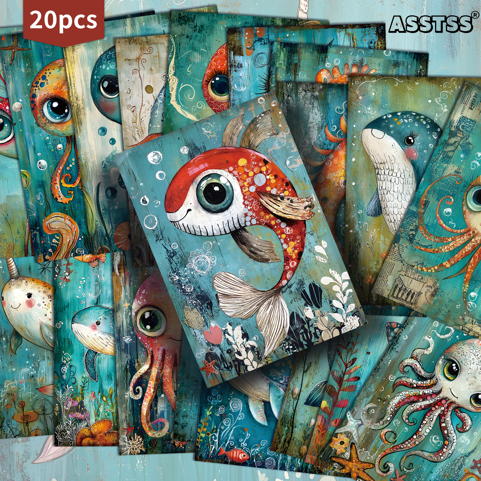 TEMU Set Of 20 Assorted Retro-themed Gift Cards Featuring Whimsical , Measuring 4x6 Inches. Classic Pinup Illustrations Are Perfect For Scrapbooking