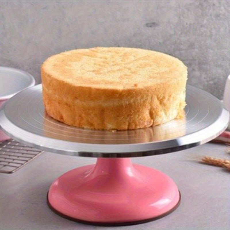 1 kos okrogla držalka za torte, 10-palčna tiho vrtljiva stojala za torte, okrogla, za domačo dekoracijo tort