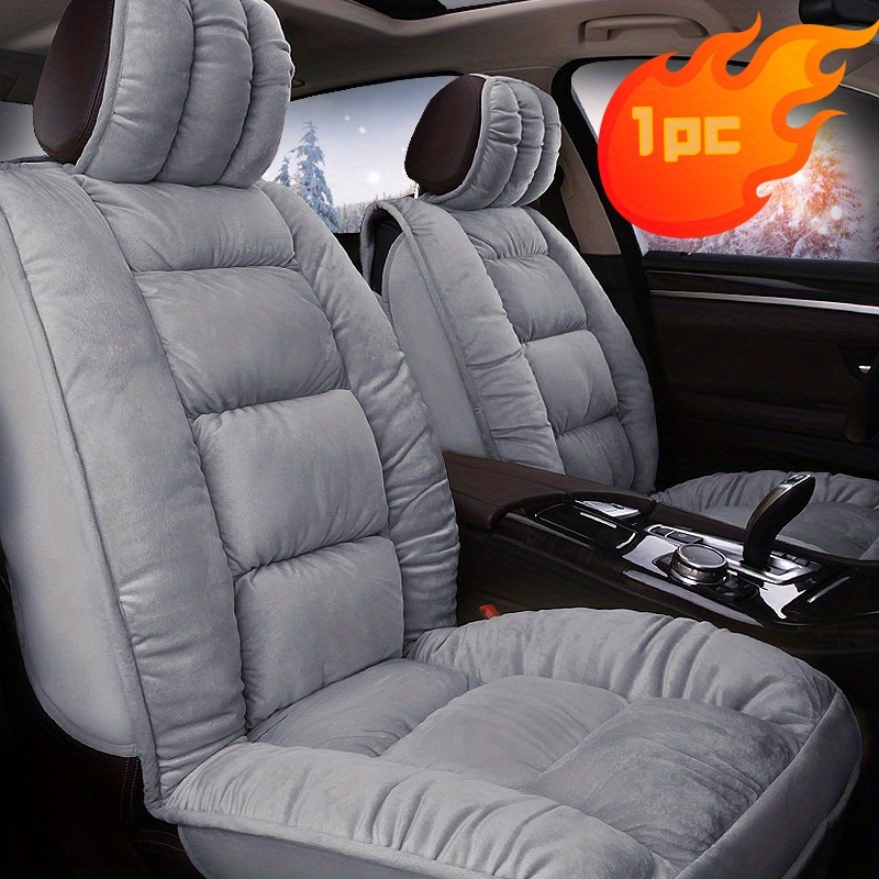 TEMU 5pcs/1pc Car Accessories Interior Seat Covers, Universal Plush Soft Car Seat Cushions