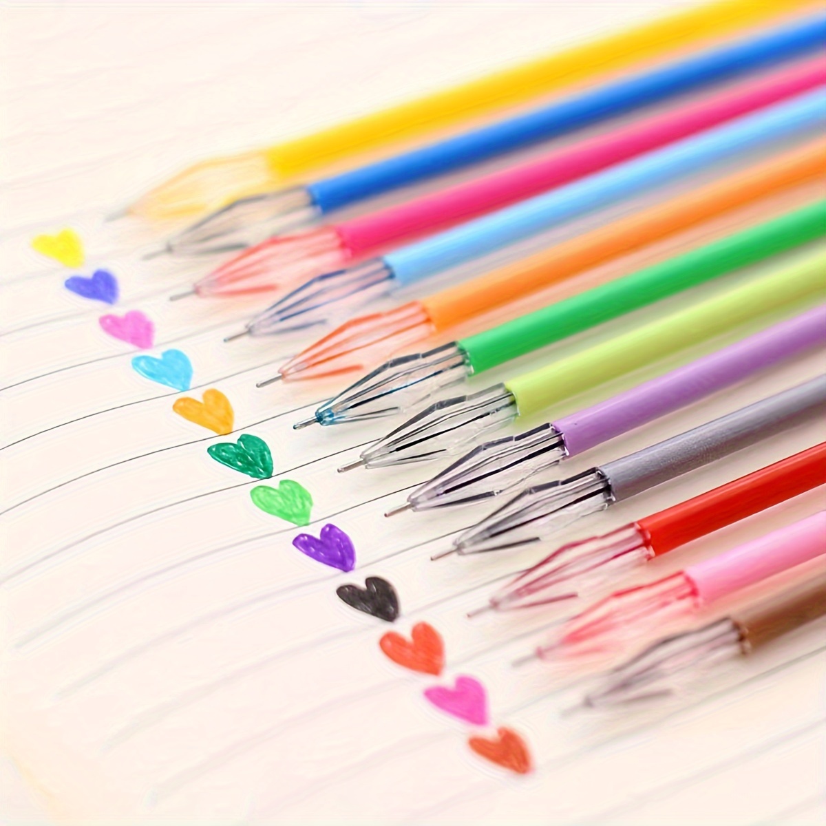 

24 Pcscandy-colored Ink Pens Set - 12 , 0.5mm For Note- & Journaling, Suitable For 14+
