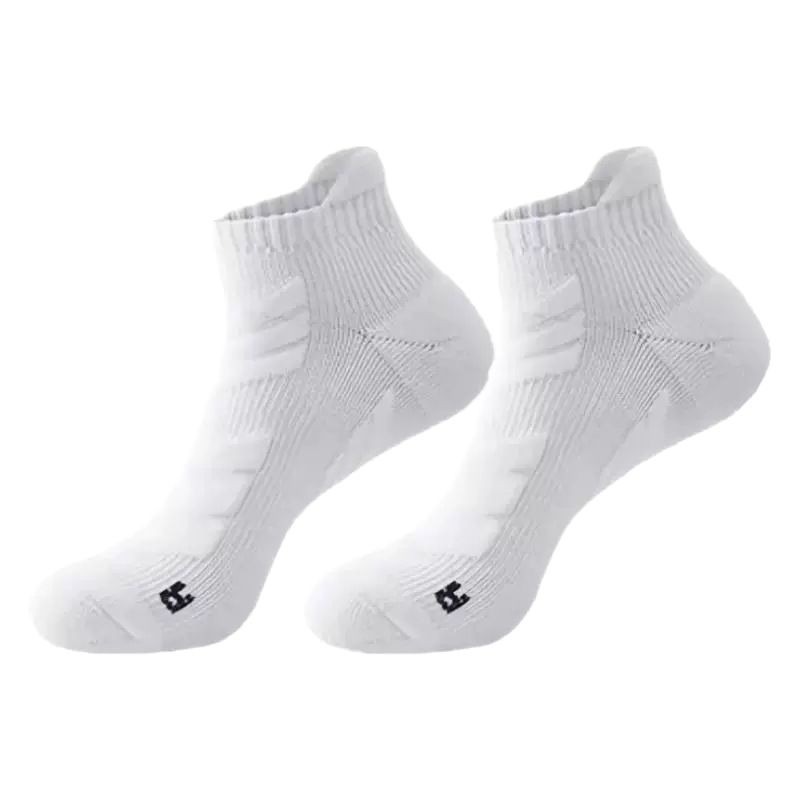 TEMU Men's Heavy-duty Thick Cushioned Running Socks - Odor-resistant Athletic Socks With Arch & Cushioned Heel/toe - Breathable Moisture-wicking