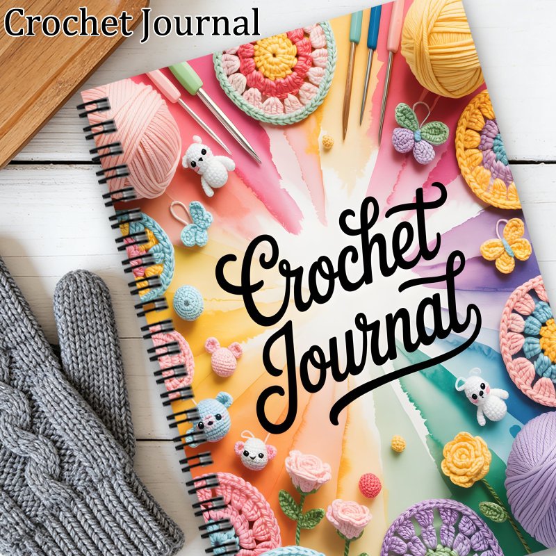 TEMU 1pc Of A Humorous Crocheting Spiral Notebook And Logbook For Crocheters, Track Patterns, Yarns, Hooks, And Designs. A Perfect Gift For Crochet