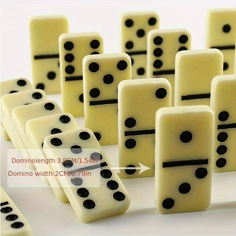 28pcs Plastic Domino Set, Classic Flip Chess Game - Interactive Play, Gatherings, Parties, Home Fun - For Teens & Adults 14+ -  With Storage Box - Perfect Gift for Family & Friends