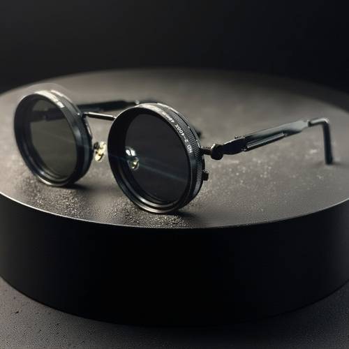 vintage style round goggles featuring steampunk rotatable lenses with uv400 polarization suitable for men and women retro industrial eyewear pieces offer adjustable brightness for photography travel festivals cosplay