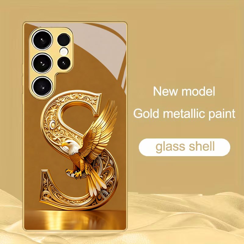 TEMU Golden Women's Pattern Phone Case For Galaxy S9+/s10/s20+/s20 Ultra/s21 5g/s21+/s22/s23 Plus/s24 Plus/s25/s25 Edge/note 9/note 10/note 10+/note