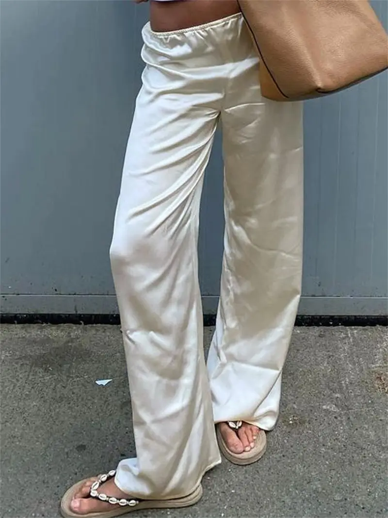 flowy dress pants for women Wide Leg High Waisted Work Office Business Casual Dressy Pants Trousers Thanksgiving Day and any other occasions in fall and winter. Vixey High-Waist Flowy Wide Leg