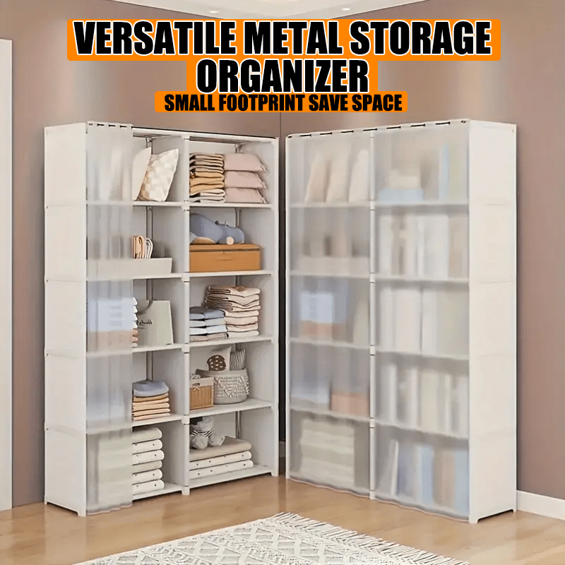 essential for dorms a 5 tier storage shelf   curtain a movable bookshelf and wardrobe   dustproof   compact areas