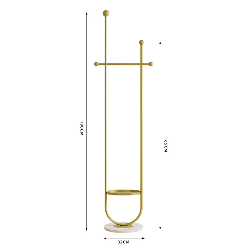 TEMU Golden Clothing Rack, Marble Base, Golden Coat Rack Freestanding, Coat Rack Stand, Standing Coat Hanger Tree, For Hanging Clothes, Suitable For