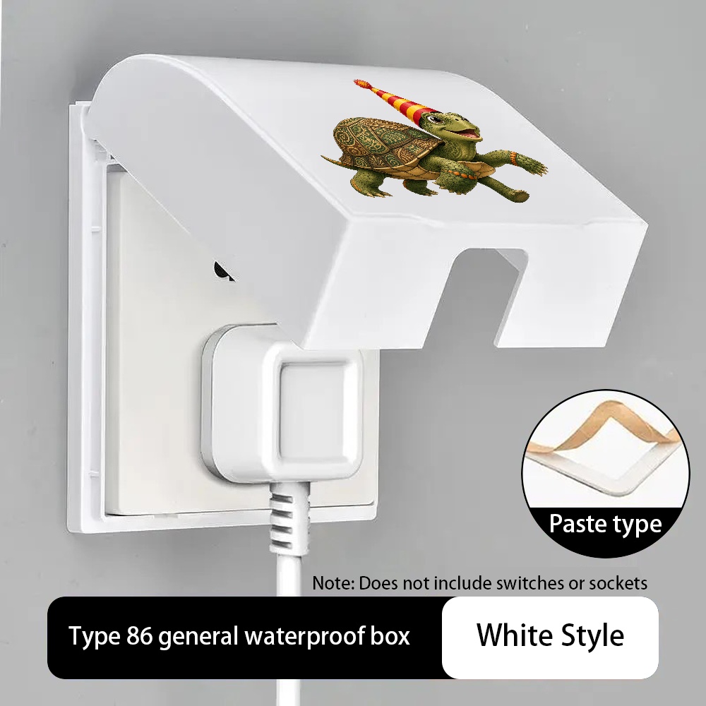 Party Turtle Plastic Outlet Cover with Cute Cartoon Design