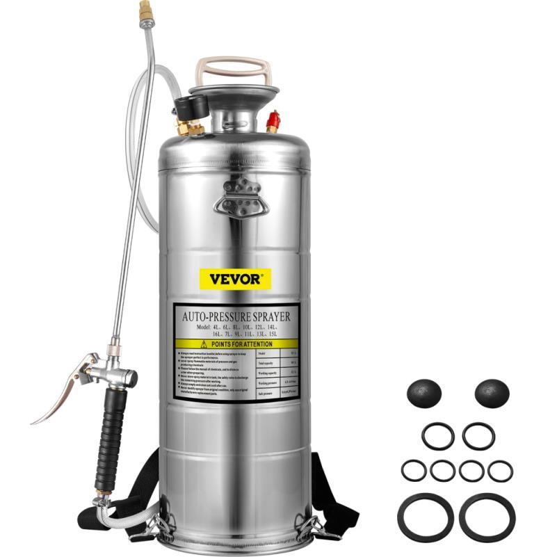 Ultrasonic Fog Machine 12L Stainless Steel Field Sprayer for Garden Pond Home Use and Tourist Vehicles