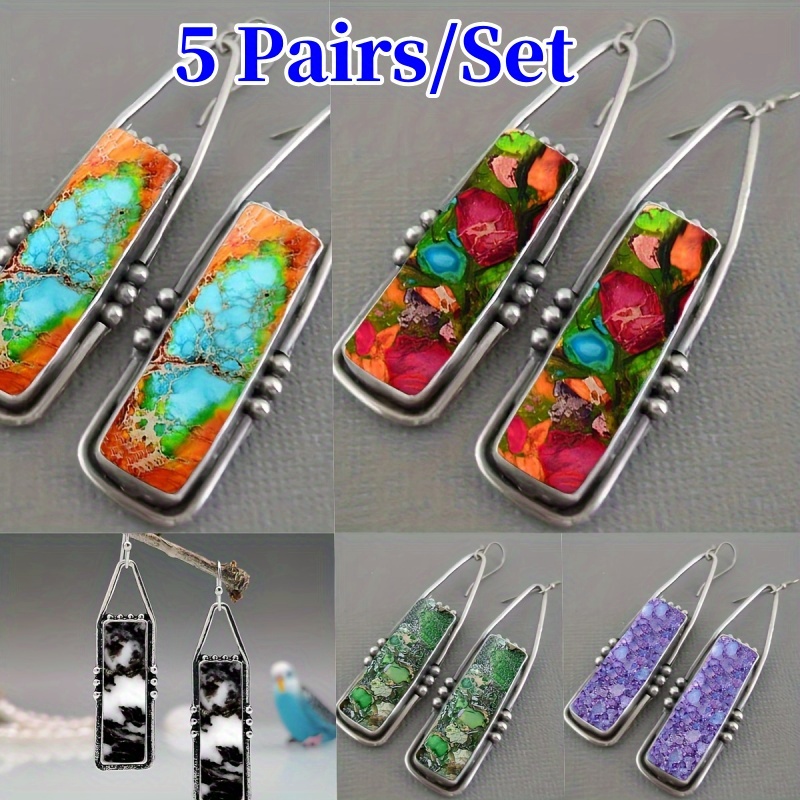 Women's Fashionable Retro Earrings Set