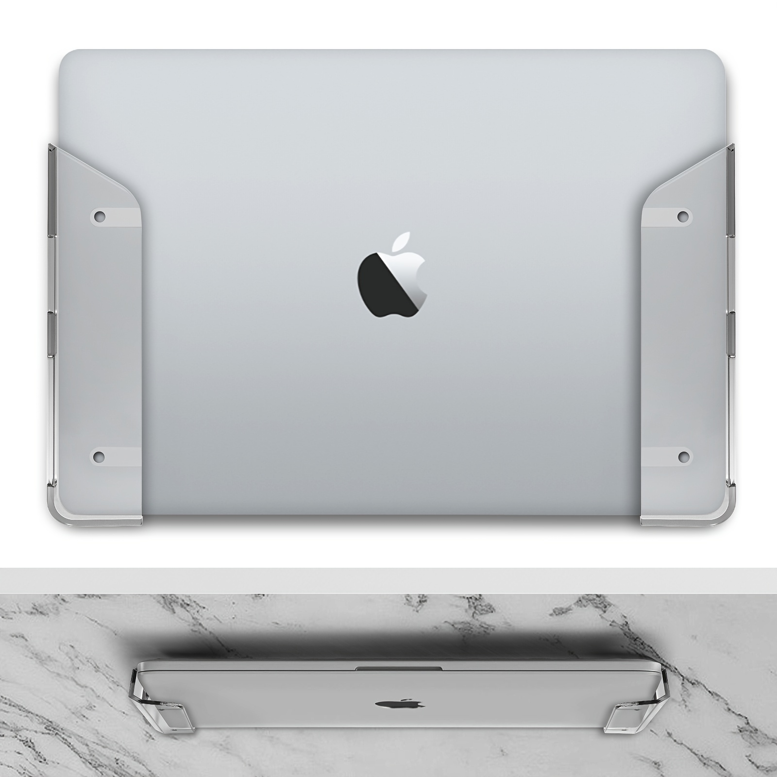Wall-mounted And Bottom Desktop Laptop Stand | Thickness 1.02inch/26mm, Scratch-resistant Pad, Suitable For Macbook, Surface, Keyboard, Tablet, Switch, Etc, Made Of Abs Material