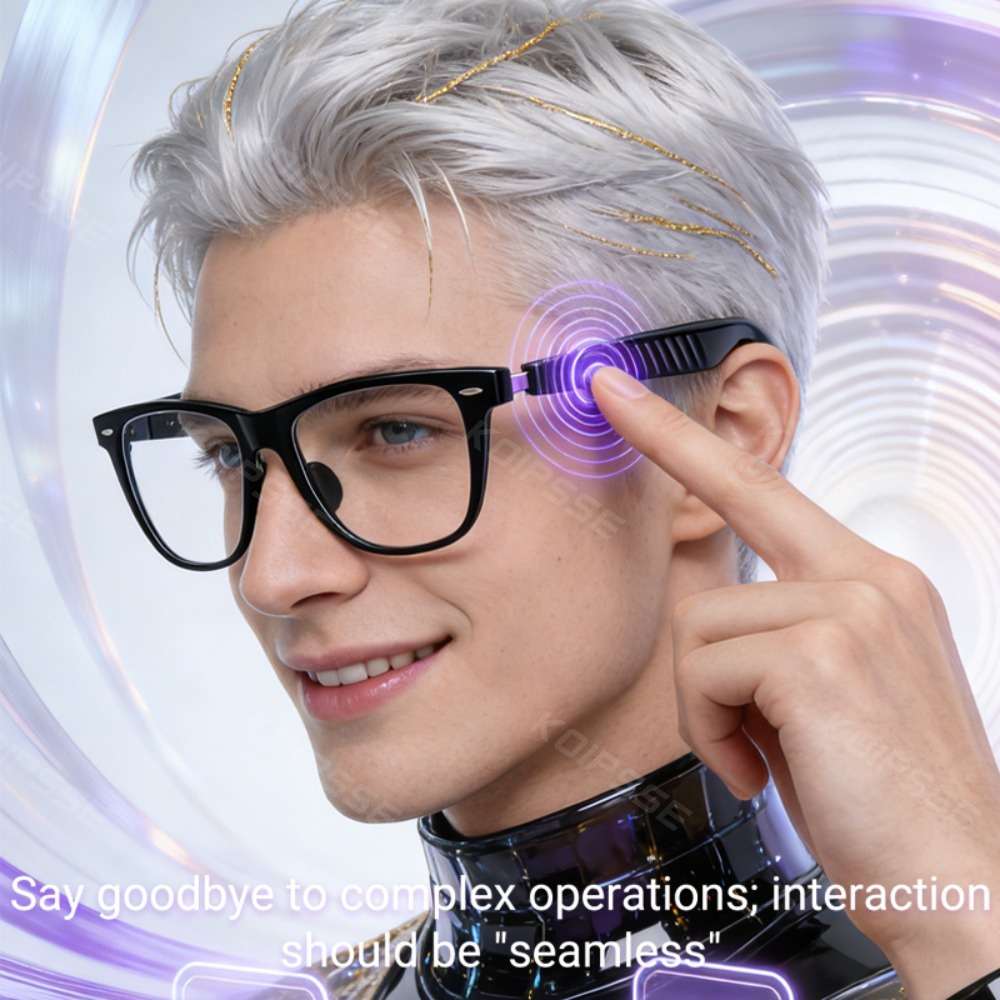   ai translation glasses multifunctional audio glasses support translation in 144 languages suitable for   men and women   with built in microphone and speaker high definition voice calling high fidelity music quality