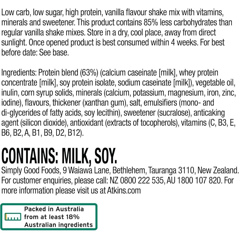 Vanilla Protein Shake Mix, High Protein, Low Carb, Low Sugar, Keto Friendly, Meal Replacement Shake, Keto Protein Drink, Vanilla Protein Powder, Clean Protein Blend, Lactose-Free Option, Keto Dieters, Fitness Enthusiasts