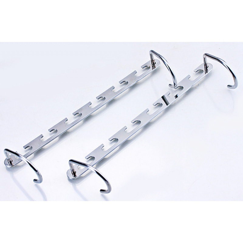 E-shop Set mit 2 magischen Kleiderbügeln zum Aufhängen von Kleidung, mit einem Metallketten-Design, geeignet für Schränke, multifunktionales