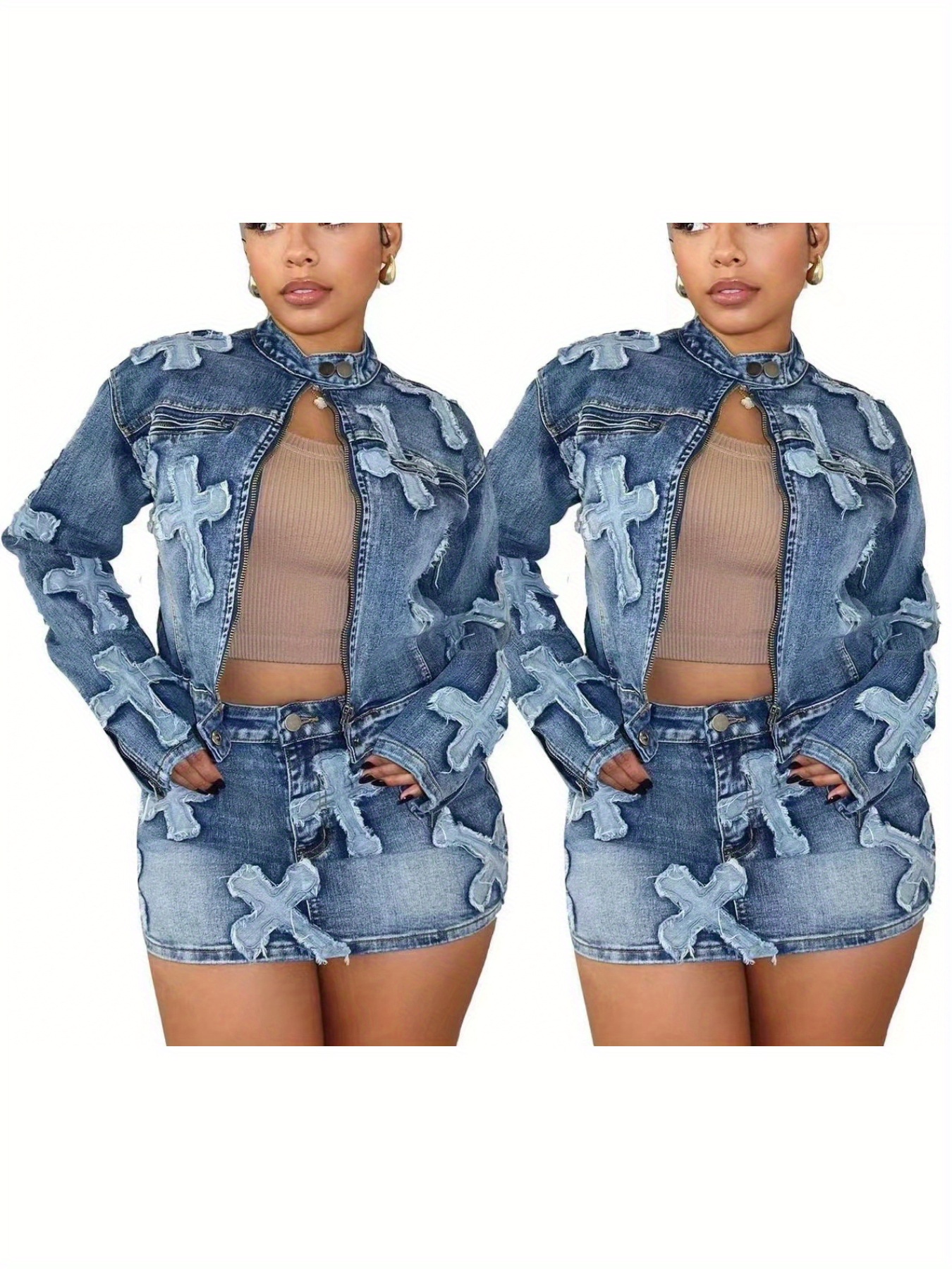 2 piece skirt suit sold on Temu United States