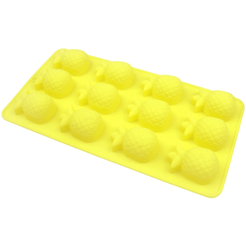 1pc For 12pcs Pineapple Silicone Cake Mold Handmade Chocolate Mold Wax Seal Mold Ice Tray
