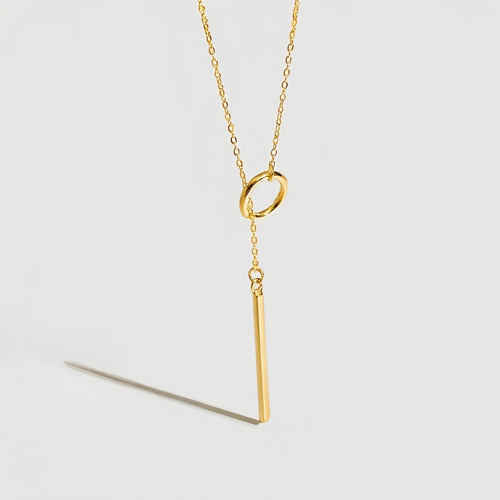 High-Quality 316 Stainless Steel Golden Women'S Y Necklace, Anti-Fading, Comfortable And Versatile, Easy And Elegant, Suitable for Daily Wear Or Party Fashion Women'S Earrings, Jewelry Additions, an Exquisite Gift for Women