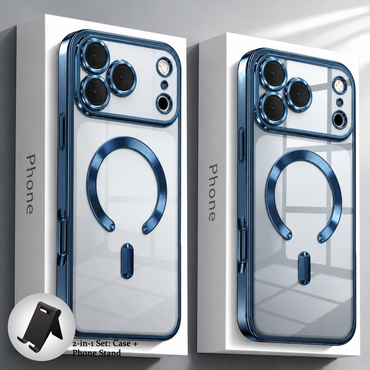 Capa de Celular: Conjunto 2 em 1: Capa + Suporte para Celular 2