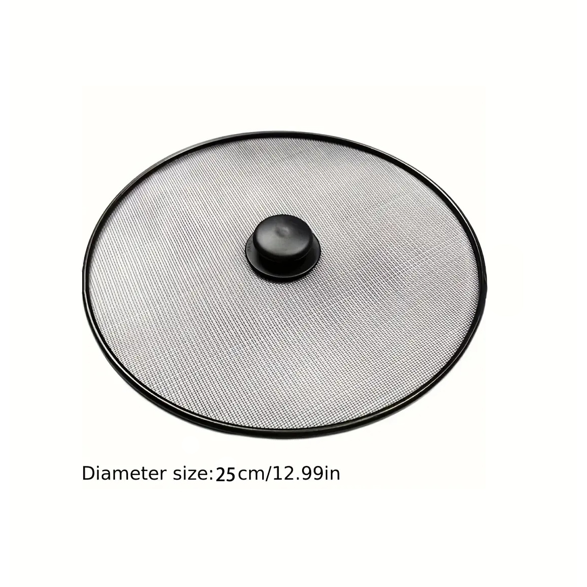 Image of Splatter Cover - Heat-resistant Mesh Cover Suitable For 8-12 Inch Pots, Prevents Splattering And Smoke, , Ideal For Healthy Cooking, A Kitchen Essential | Durable Mesh Cover